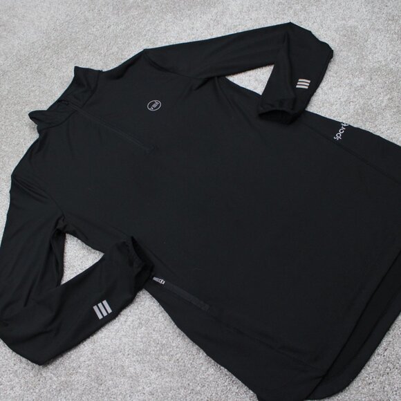 Veil Spark Sweatshirt Womens Medium Black 1/4 Zip Performance L/S Pullover - Picture 6 of 15